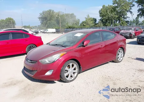 2013 Hyundai Elantra Limited from USA, damaged, VIN 5NPDH4AE7DH330092